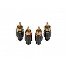 Aura RCA-P403 - RCA коннектор, 4 мм вход, (4 шт)