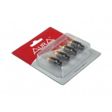 Aura RCA-P403 - RCA коннектор, 4 мм вход, (4 шт)