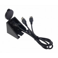 KSIZE RP-USBUNc2 - USB кабель для выноса разъема в салон (0,5м, 2*USB2.0) с подставкой