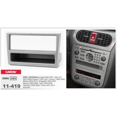 CARAV 11-419 - Opel Astra, Vectra, Omega, Corsa (c карманом / Silver) 1-DIN