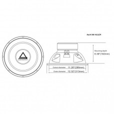 Головка сабвуфера Aura SW-A124