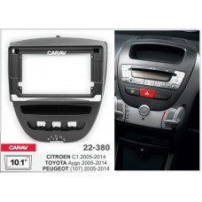 CARAV 22-380 - PEUGEOT (107) 2005-2014 / TOYOTA Aygo 2005-2014 / CITROEN C1 2005-2014 (10.1")