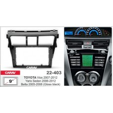 CARAV 22-403 - TOYOTA Yaris Sedan 2006-2012 (глянцевый черный) (9")