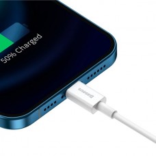 Baseus CALYS-02 - Дата-кабель с функцией быстрой зарядки USB на iPhone 2.4A 0.25м Baseus Superior, белый