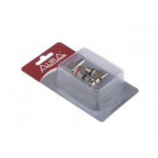 Aura RCA-P620 - RCA-коннектор никелированный, угловой короткий, 2 шт.