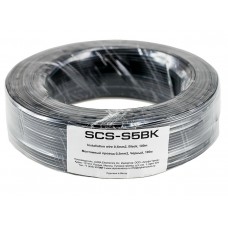Aura SCS-S5BK - (1x0,5 мм2) монтажный кабель (черный) 100метров