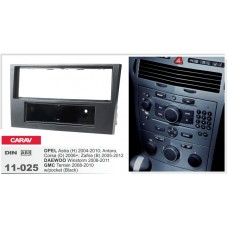 CARAV 11-025 - Opel Astra H, Zafira B, Corsa D, Antara (c карманом / Black) 1-DIN