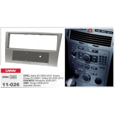 CARAV 11-026 - Opel Astra H, Corsa D, Zafira B (c карманом / Silver) 1-DIN