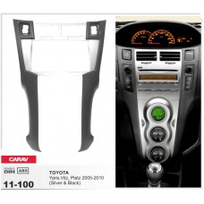 CARAV 11-100 - Toyota Yaris, Vitz, Platz 2005-2010 (Silver) 2-DIN