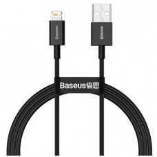 Baseus CALYS-A01 - Дата-кабель с функцией быстрой зарядки USB на iPhone 2.4A 1м Baseus Superior, чер