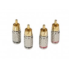 Aura RCA-P601 RCA коннектор, 6мм. вход, 4 шт.