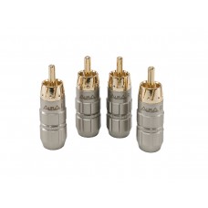 Aura RCA-P619 - RCA коннектор, 6мм. вход, 4 шт.